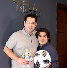 «سامان احتشامی» در کنار گزارشگر محبوب فوتبال/عکس